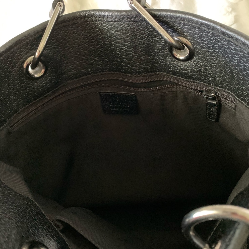 Gucci GG canvas eclipse tote black authentic - Picture 6 of 8